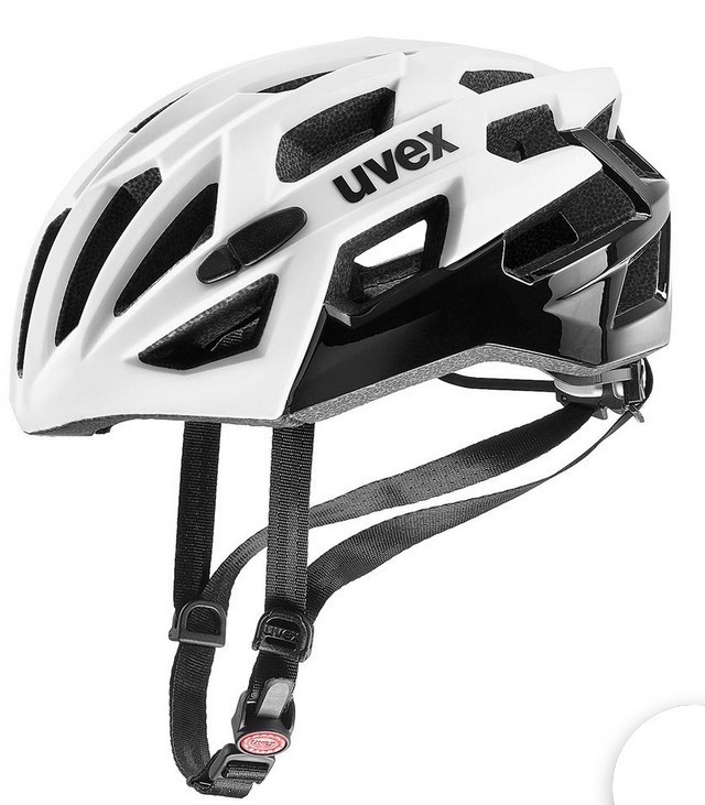 【UVEX】 ウベックス レース7 Race7 ロード ヘルメット 55-61cm ホワイト/ブラック ダブルインモールド 軽量