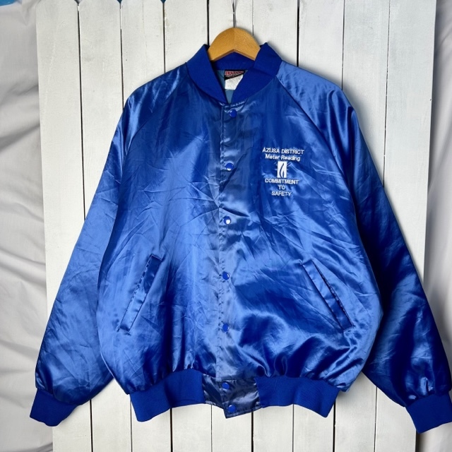 USA古着 80s~90s USA製 HILTON 中綿ベースボールジャケット XL USA古着 80s~90s USA製 HILTON 中綿ベースボールジャケット XL