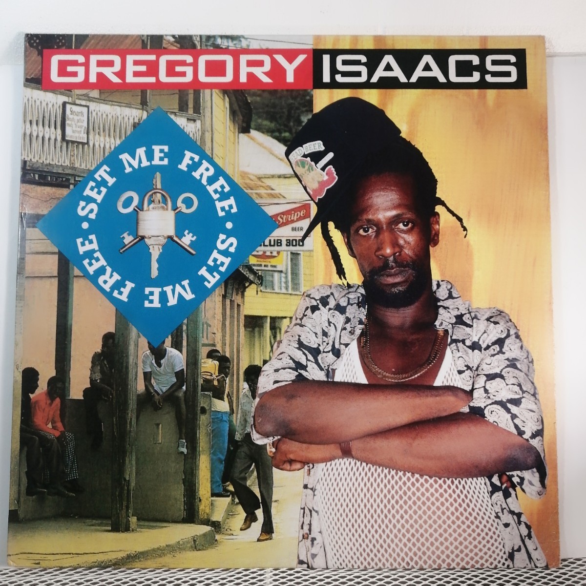 LP レコード レゲエ Gregory Issacs - Set Me Free / 再生確認済_画像1