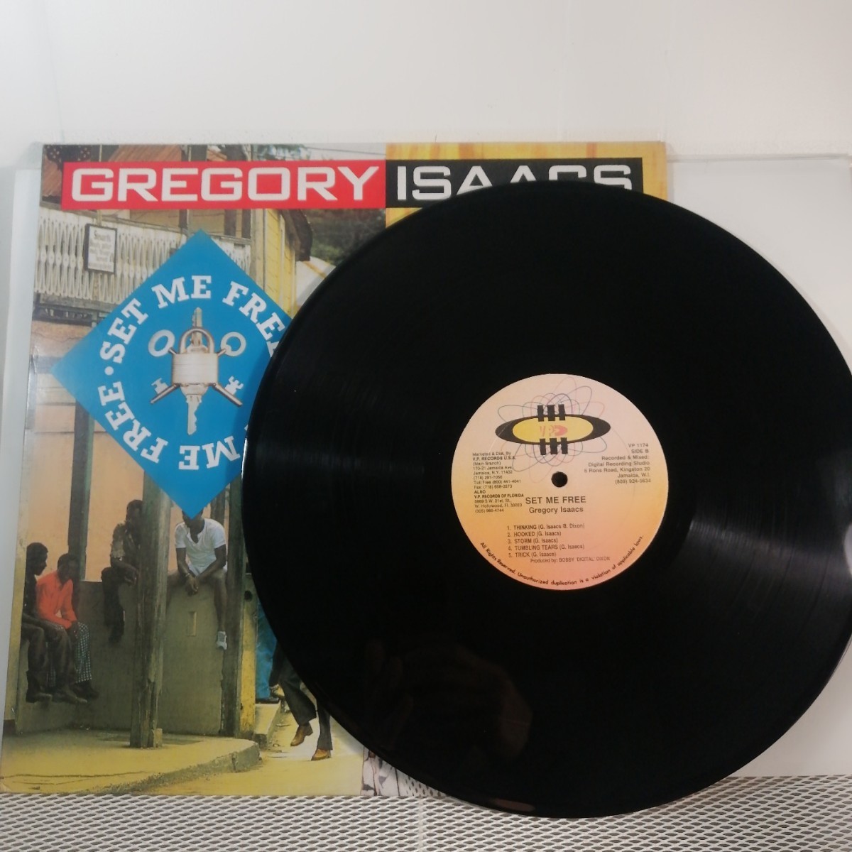 LP レコード レゲエ Gregory Issacs - Set Me Free / 再生確認済_画像2