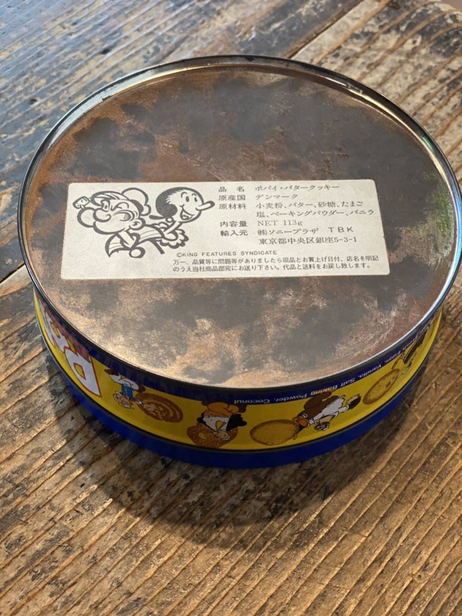 81】昭和レトロ ポパイ クッキー缶 空き缶 ミルクガラス 81】昭和レトロ ポパイ クッキー缶 空き缶 ミルクガラス