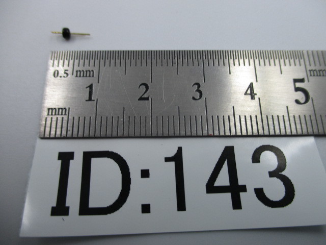 ID:143未使用 長期保管品　チェック端子(オシロプローブ用) LC-3-G 黒　10個セット_画像1
