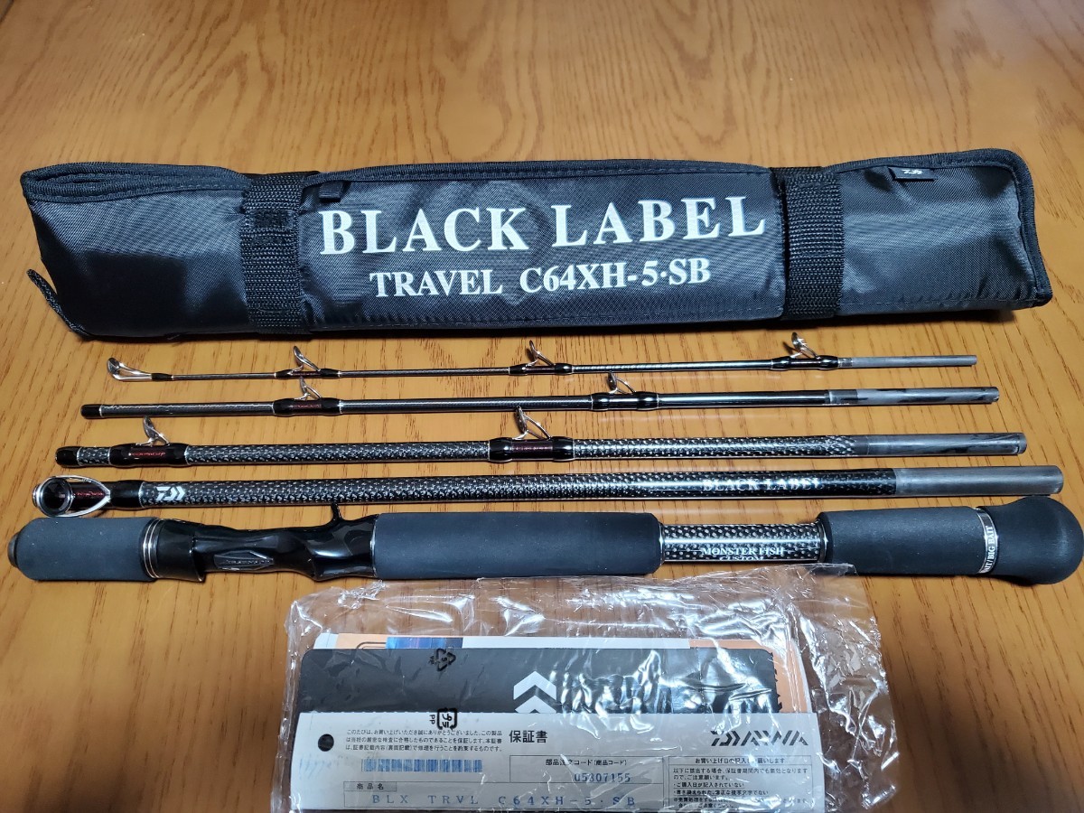 DAIWA BLACKLABEL TRAVEL C64XH-5 SB ダイワ ブラックレーベルトラベル 5ピース BLX 超美品_画像1