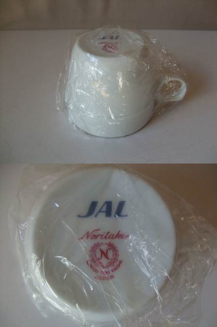 1960年代 JAL×Noritake / お得意様用ギフトアイテム / コーヒー碗皿&スプーン /６客セット /未開封未使用品 /非売品 ※昭和時代の未使用品_画像7