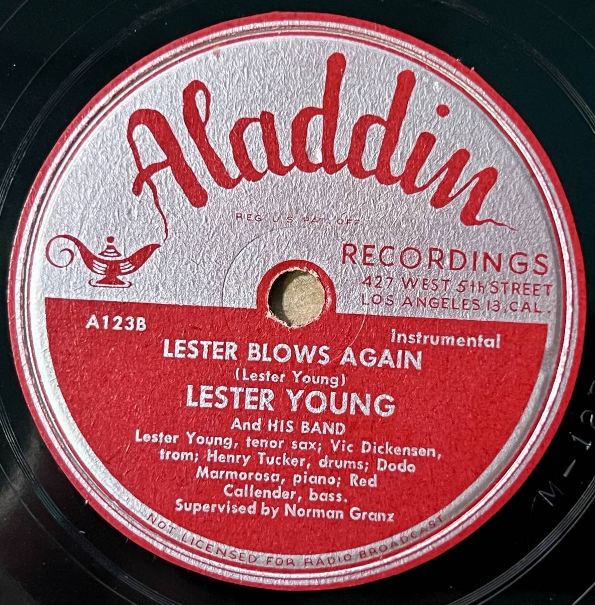 LESTER YOUNG ALADDIN D.B. Blues/ Lester Blows Again