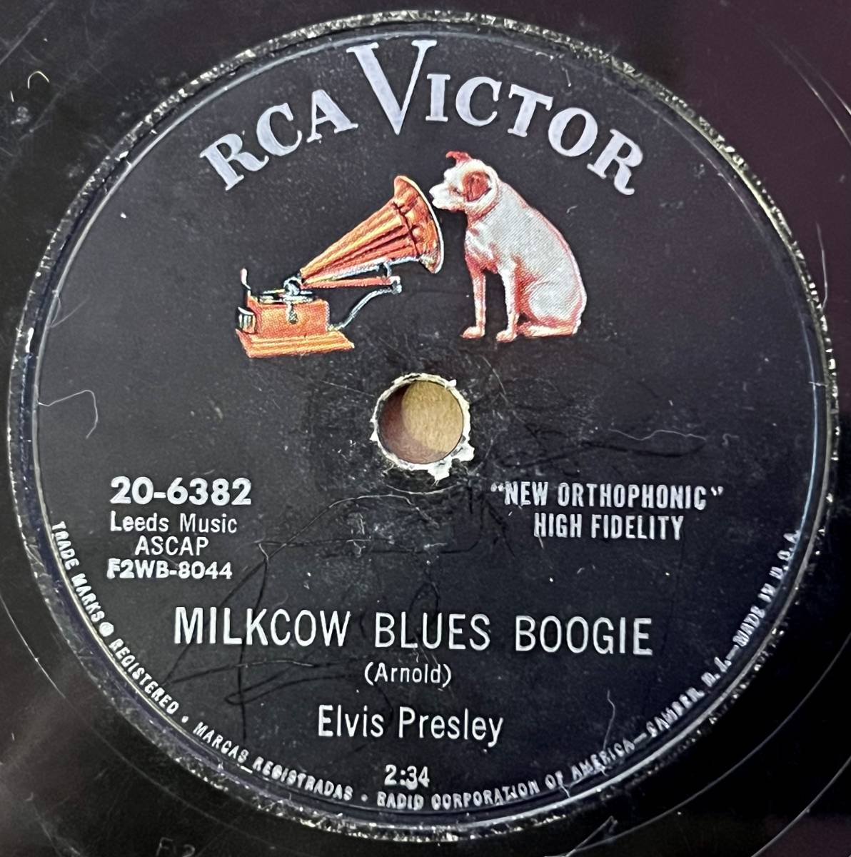 SUNマスター ; ELVIS PRESLEY RCA VICTOR Milkcow Blues Boogie(KOKOMO ARNOLD)/ You’re A Heartbreaker