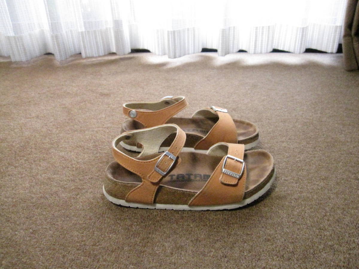 BIRKENSTOCK ビルケンシュトック × MHL MARGARET HOWELL マーガレットハウエル TATAMI サンダル シューズ 茶 38/24cm USEDキレイ_画像7