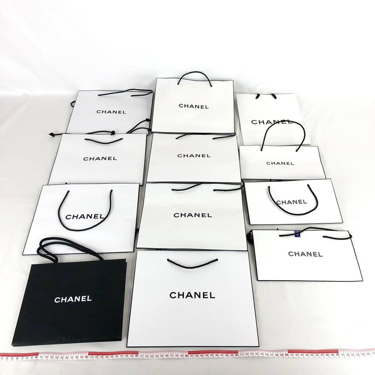 CHANEL シャネル 空箱 ショッパー ハンガー ガーメントケース等 付属品41点まとめて 保存箱10個 ショッパー26枚 その他5点 リボン カメリア_画像7