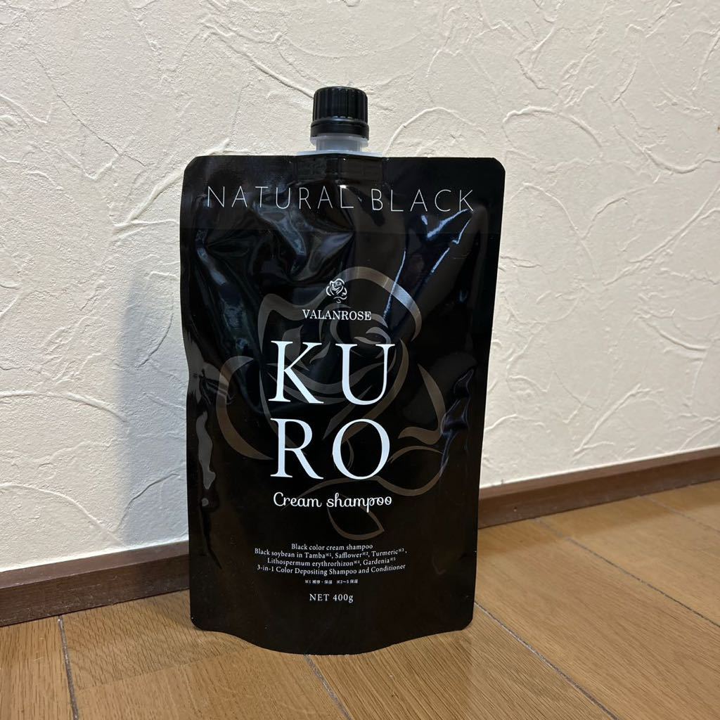 バランローズ KURO クリームシャンプー　ナチュラルブラック　400g_画像1