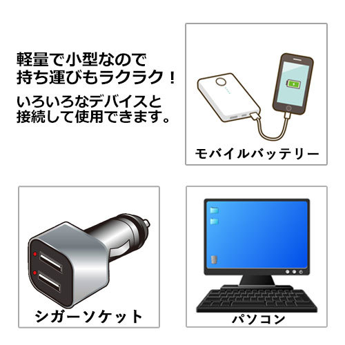 USB充電器 キャノン(Canon) LP-E6 バッテリー対応 コード 06977_画像3