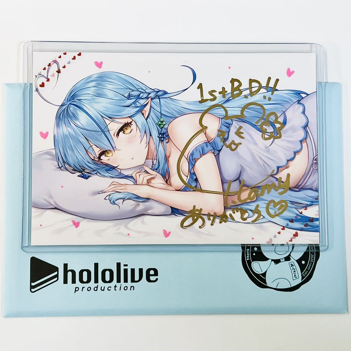レア】雪花ラミィ 誕生日記念2020 直筆サイン入りポストカード レア】雪花ラミィ 誕生日記念2020 直筆サイン入りポストカード
