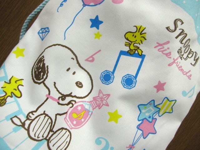 *送料無料*新品*スヌーピー*シューズケース*袋*内側ネームタグ付*防犯*SNOOPY*PEANUTS*学校*_画像2