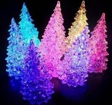  new goods in box Mini Christmas tree illumination light 3 piece 