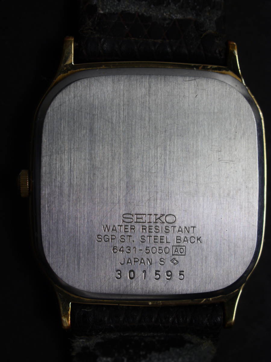 セイコー SEIKO クォーツ 3針 6431-5050 男性用 メンズ 腕時計 W221_画像7