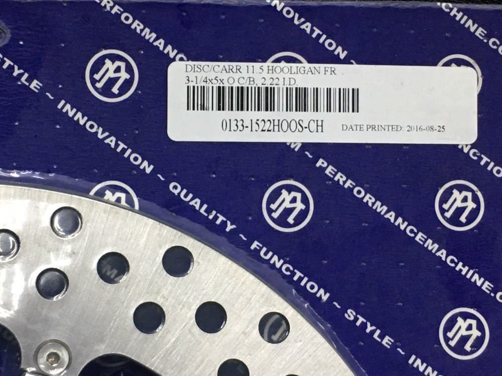 PM Performance machine brake disk disk board 11.5 -inch front Harley brake plating records out of production . obtaining un- possible valuable . disk 