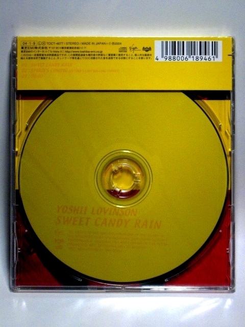 YOSHII LOVINSON（吉井和哉）/SWEET CANDY RAIN【新品未開封・日本盤:CD-Maxi Singl】背表紙日焼け_画像2