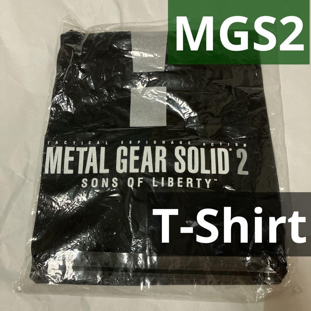 Tシャツ　メタルギアソリッド2　銀！マーク　黒　ブラック　METAL GEAR SOLID 2 MGS2