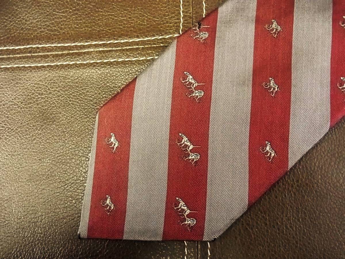 [ stock disposal sale ]5-6708z# Ralph Lauren [CHAPS][ embroidery * dog * dog ] necktie 