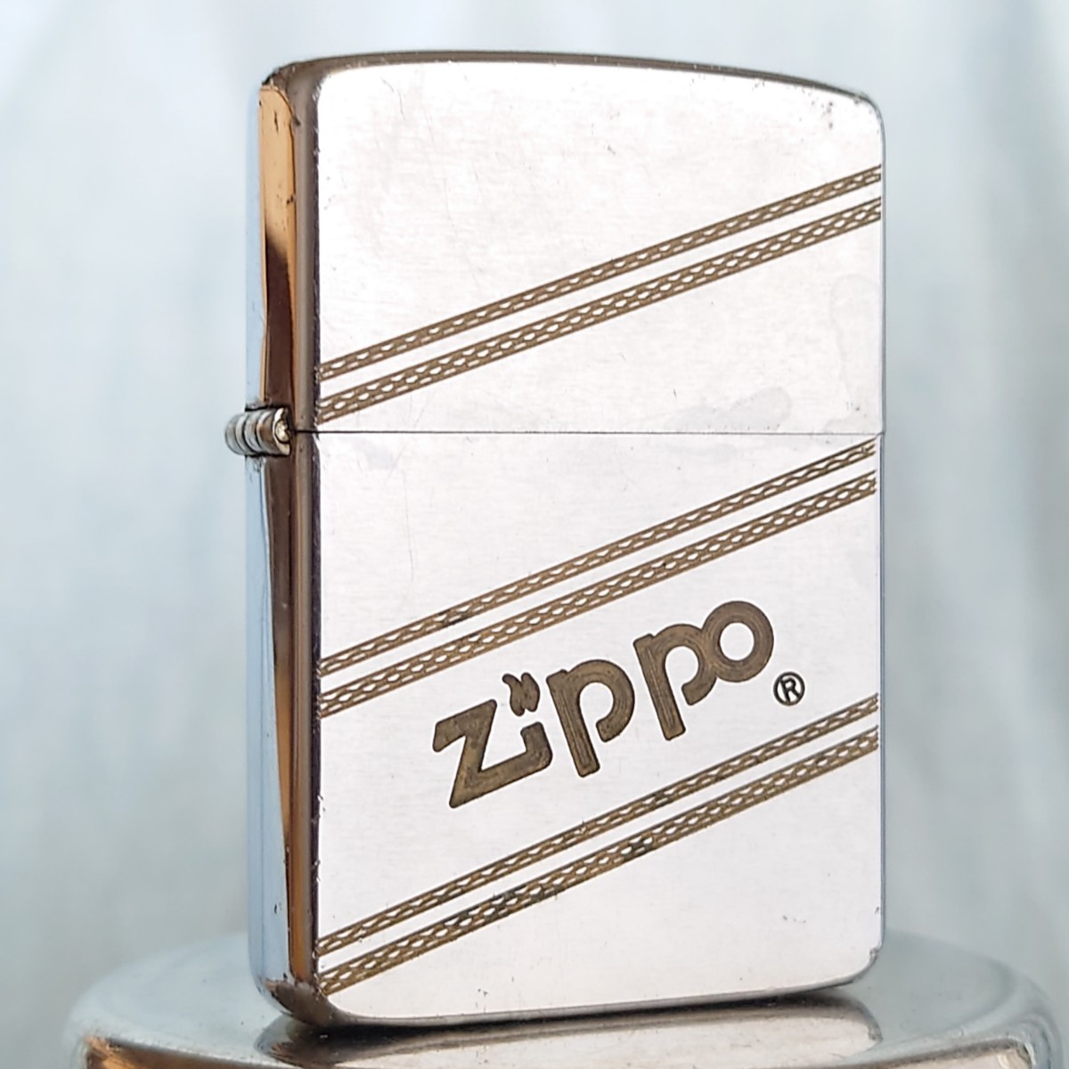 1111円～ ZIPPO 美品 イタリック 1985年製 ジッポ 超貴重モデル ジッポー SILVER Color オイルライター USA _画像1