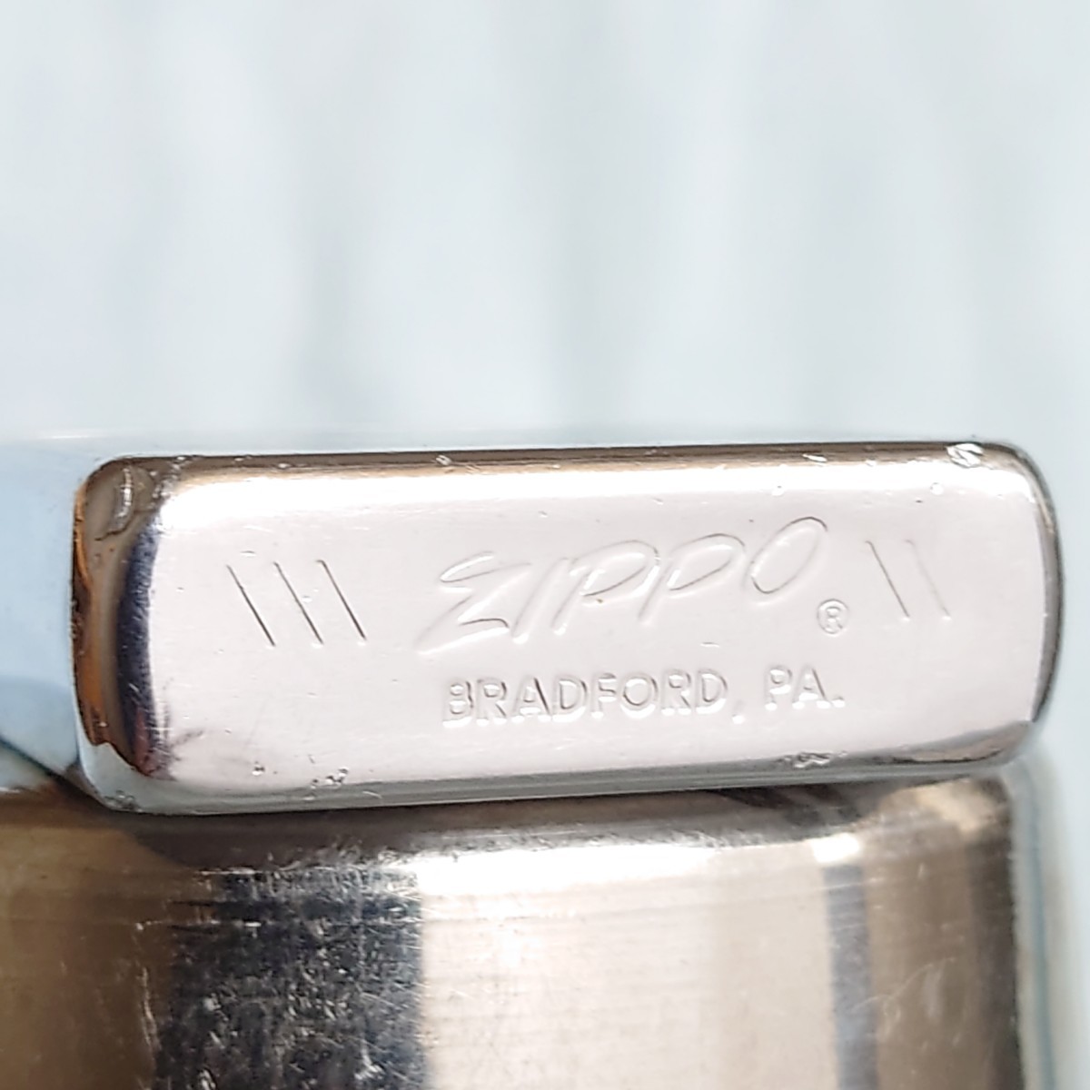 1111円～ ZIPPO 美品 イタリック 1985年製 ジッポ 超貴重モデル ジッポー SILVER Color オイルライター USA _画像2