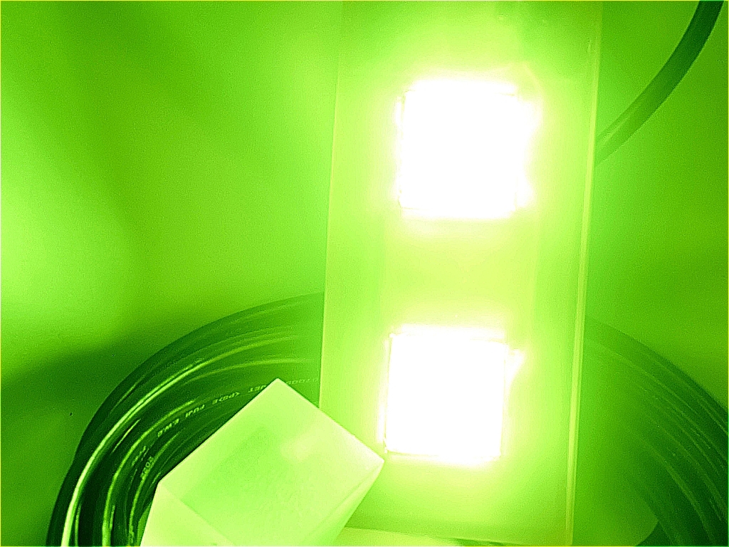 最新 しらすうなぎ用 100w LED グリーン色 ソフトコード ７ｍ_画像7