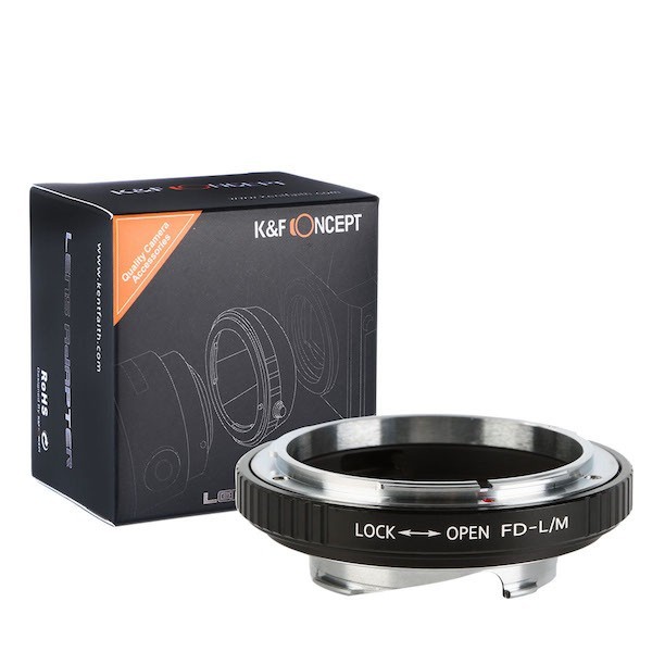 K&F Concept レンズマウントアダプター KF-FDM (キャノンFDマウントレンズ → ライカMマウント変換）絞りリング付き_画像2