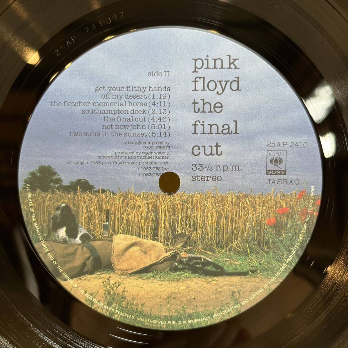 LP ピンク・フロイド Pink Floyd ファイナル・カット The Final Cut 25AP-2410_画像8