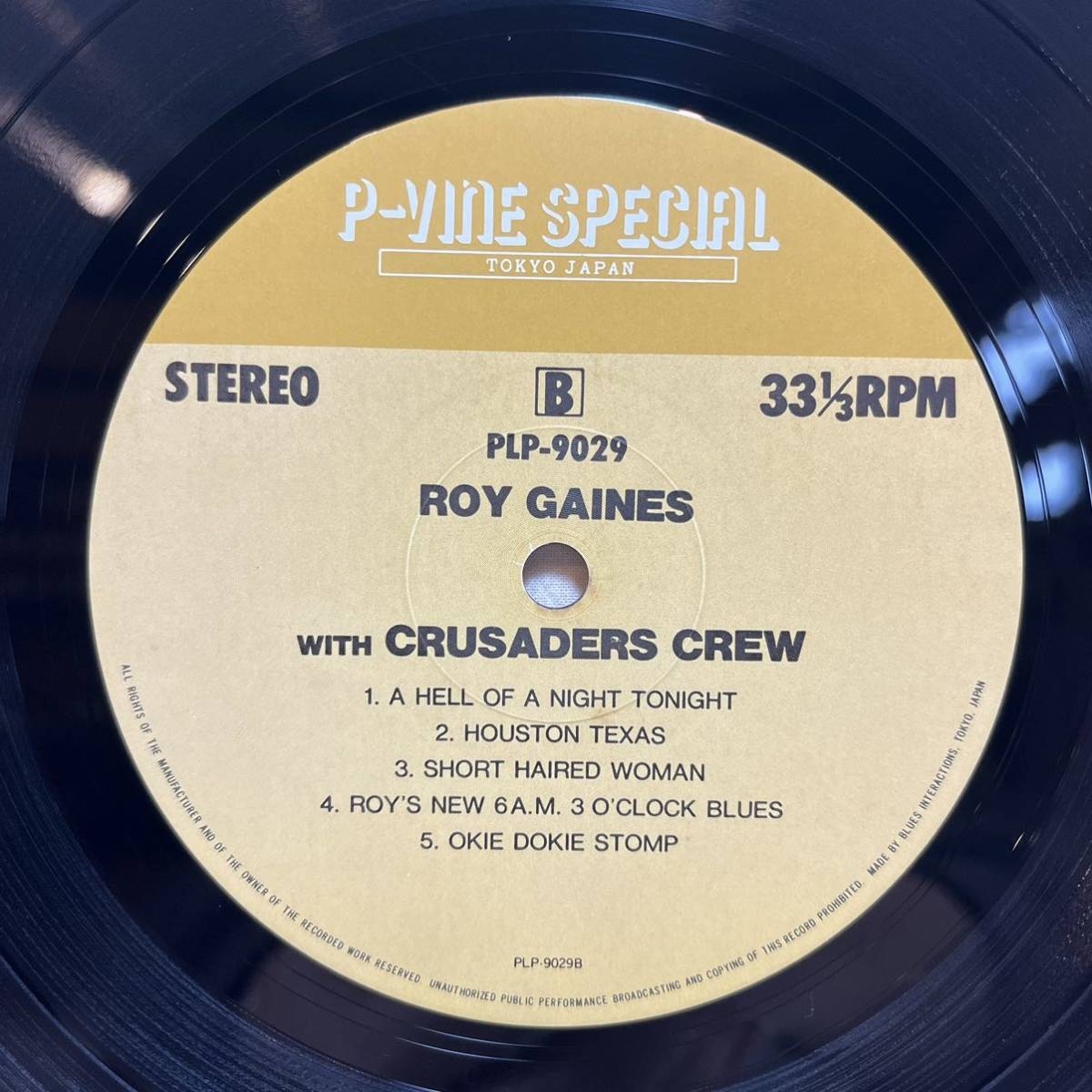 LP / Roy Gaines With The Crusaders Crew / Disk良好 PLP-9029_画像6