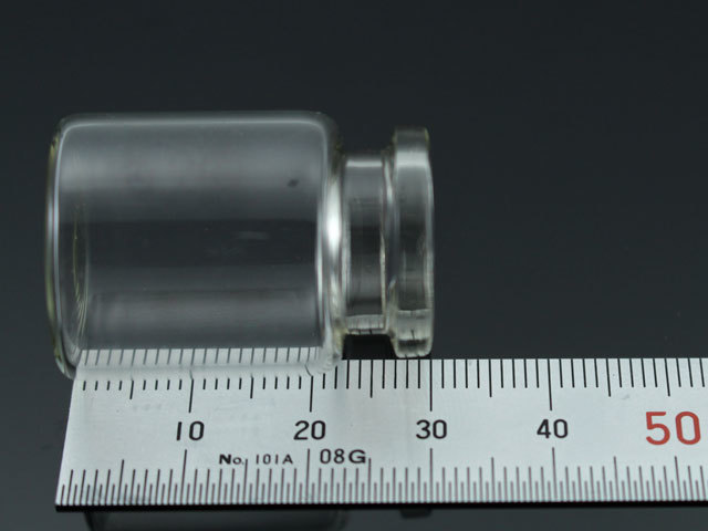 ミニガラス 小瓶 ストラップ 10個セット 高さ3.0×φ2.2cm ストラップ付き 容量約5ml ミニボトル 瓶 ガラス瓶 ガラスビン ハンドメイド_画像2