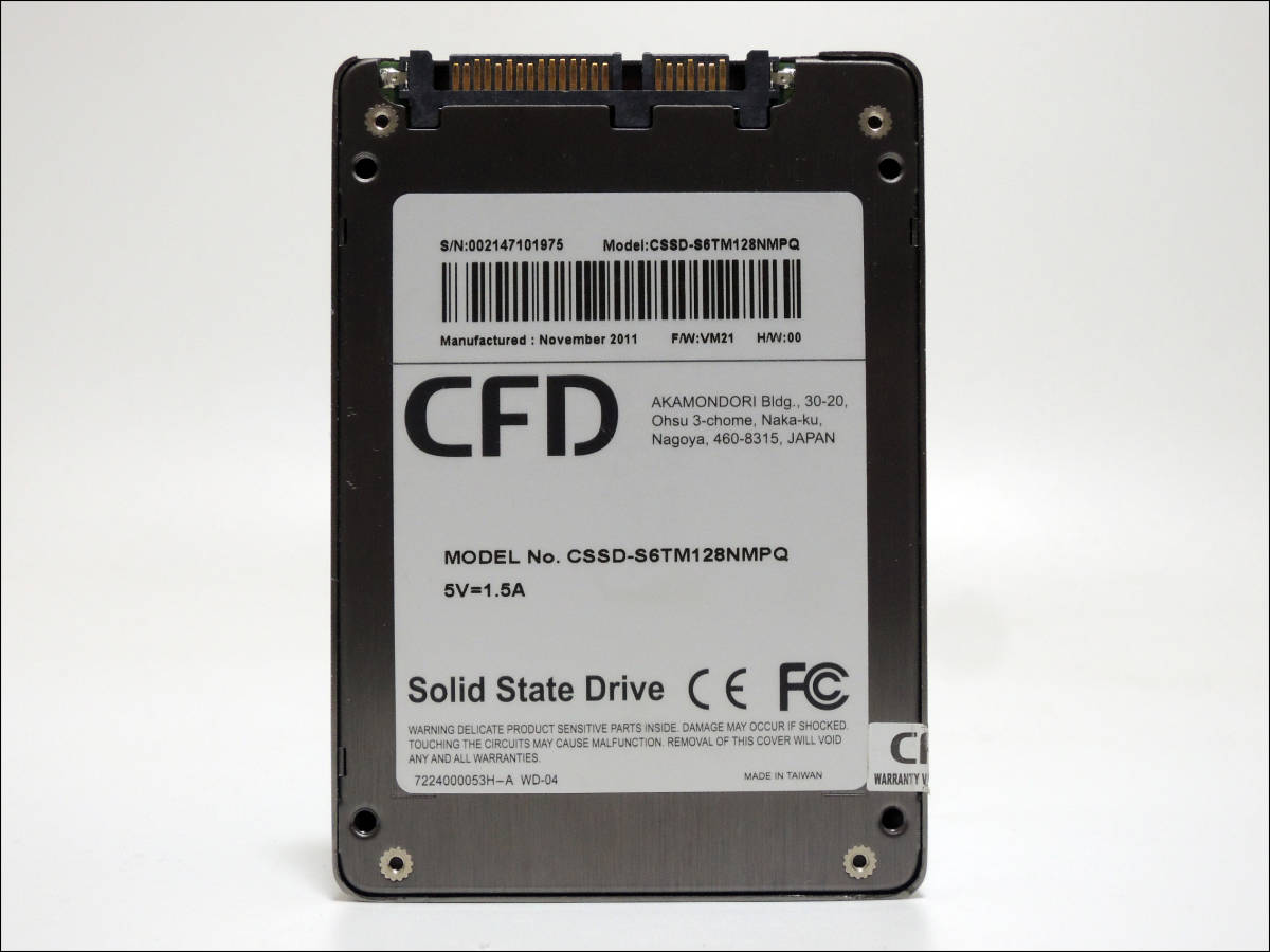CFD 2.5インチSSD CSSD-S6TM128NMPQ 128GB SATA #11642_画像1