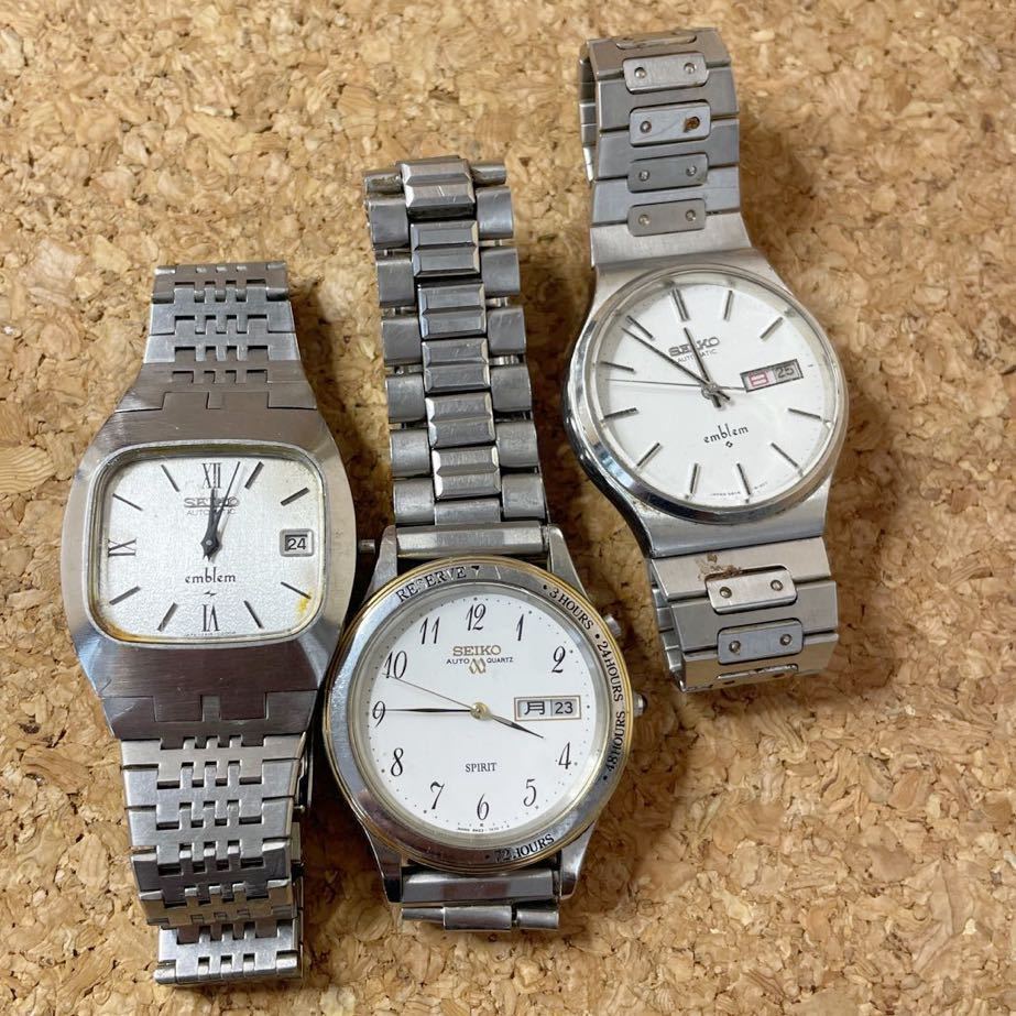 ★時計ジャンク★ ３本まとめ売り　SEIKO 5M23-7A50. 2418-3020. 5606-8080. 必ず説明文お読み下さい　936_画像1