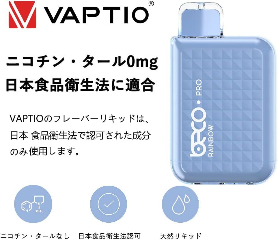 レインボー キャンディー 電子タバコ 使い捨て 使い回し6000回吸引可能, VAPTIO BECO vape たばこ大容量水蒸気_画像3
