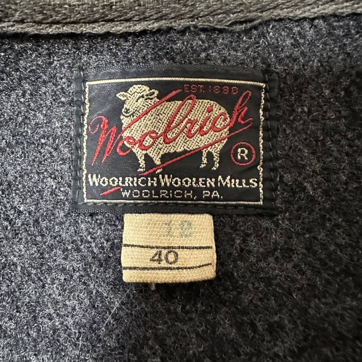 1950’s Woolrich 針刺しシンチバック付 ウールワークベスト40 ヴィンテージ 程度◯ 40s 50s 60s_画像3