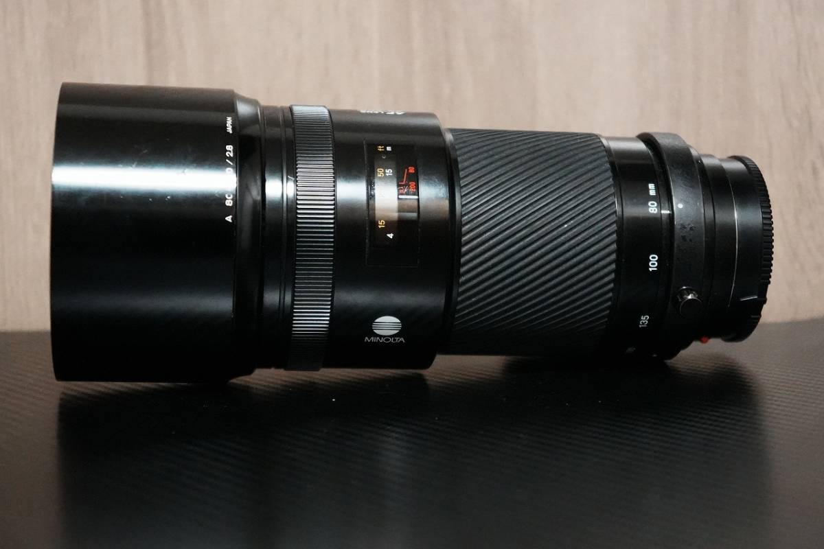 MINOLTA ミノルタ AF APO TELE ZOOM 80-200mm F2.8 レンズキャップ、レンズフィルター、純正フード付き_画像1