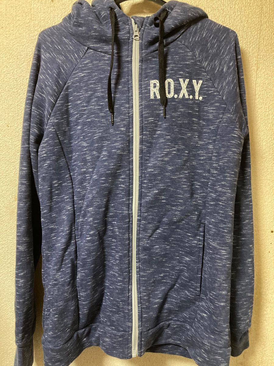 ROXY ジップパーカー　ネイビーM