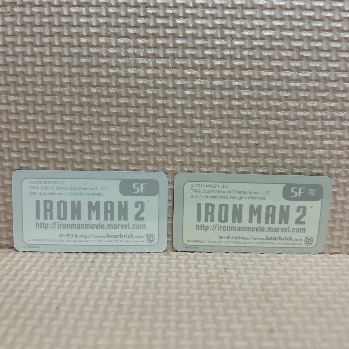 BE@RBRICK ベアブリック シリーズ20 SF IRONMAN2 アイアンマン2 表＆裏