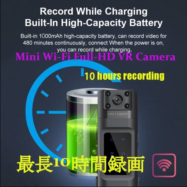 [ free shipping ] Mini portable WiFi camera,HD1080p500 ten thousand pixels,DVR, lens 180° rotation infra-red rays night vision, crime prevention, security, sport DV, car DVR bc
