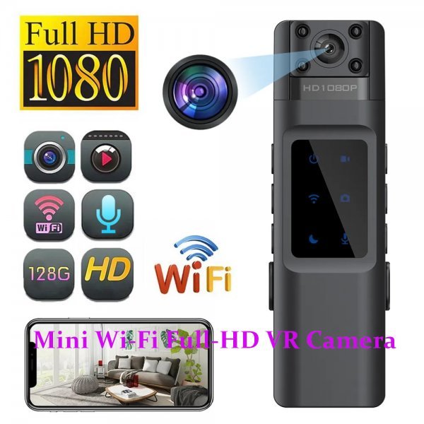 [ free shipping ] Mini portable WiFi camera,HD1080p500 ten thousand pixels,DVR, lens 180° rotation infra-red rays night vision, crime prevention, security, sport DV, car DVR bc