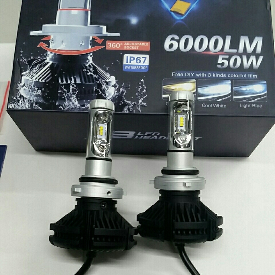 PHILIPS X3 LED KIT ヘッドライト フォグ 新基準車検対応 H4/HB3（9005）/HB4(9006）H11から選択 12000ルーメン 3000k/6500k/8000k 50Ｗ_画像2