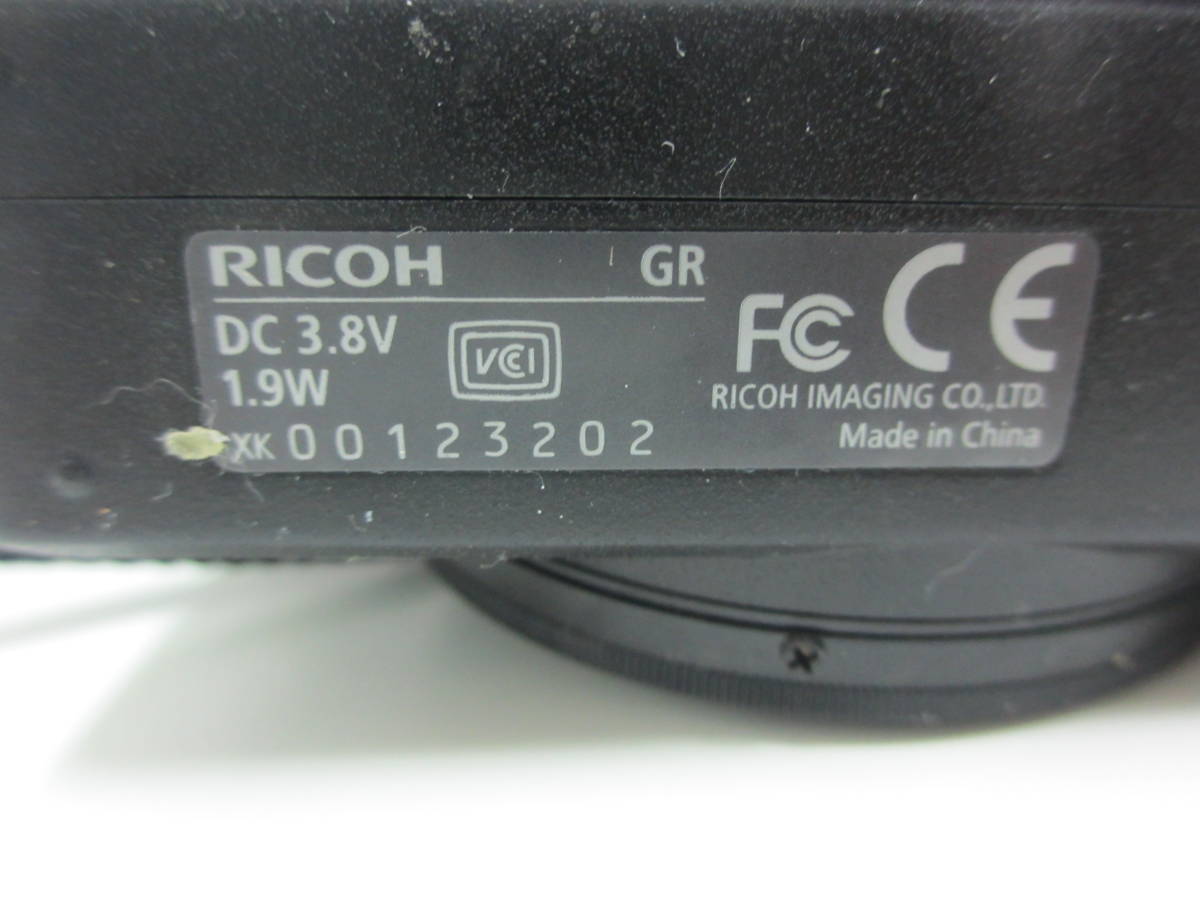 カメラ祭 リコー RICOH デジタルカメラ GR DC3.8V 充電器なし 使用品 長期保管品 動作未確認 ジャンク扱い_画像6