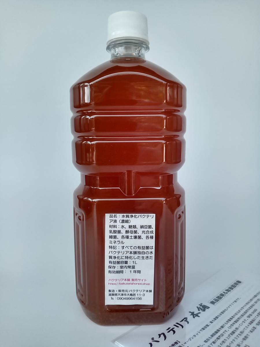 【バクテリア本舗 本店】サムライEX [10L]高濃度水質浄化バクテリア液(らんちゅう,めだか,グッピー,金魚,錦鯉,シュリンプ,熱帯魚,海水魚）_画像2