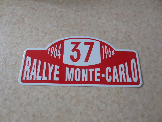  Monte Carlo Rally number plate * new goods & unused goods * Mini Cooper *miremi rear * Monaco * abarth *MG* Lotus * Range Rover MINI