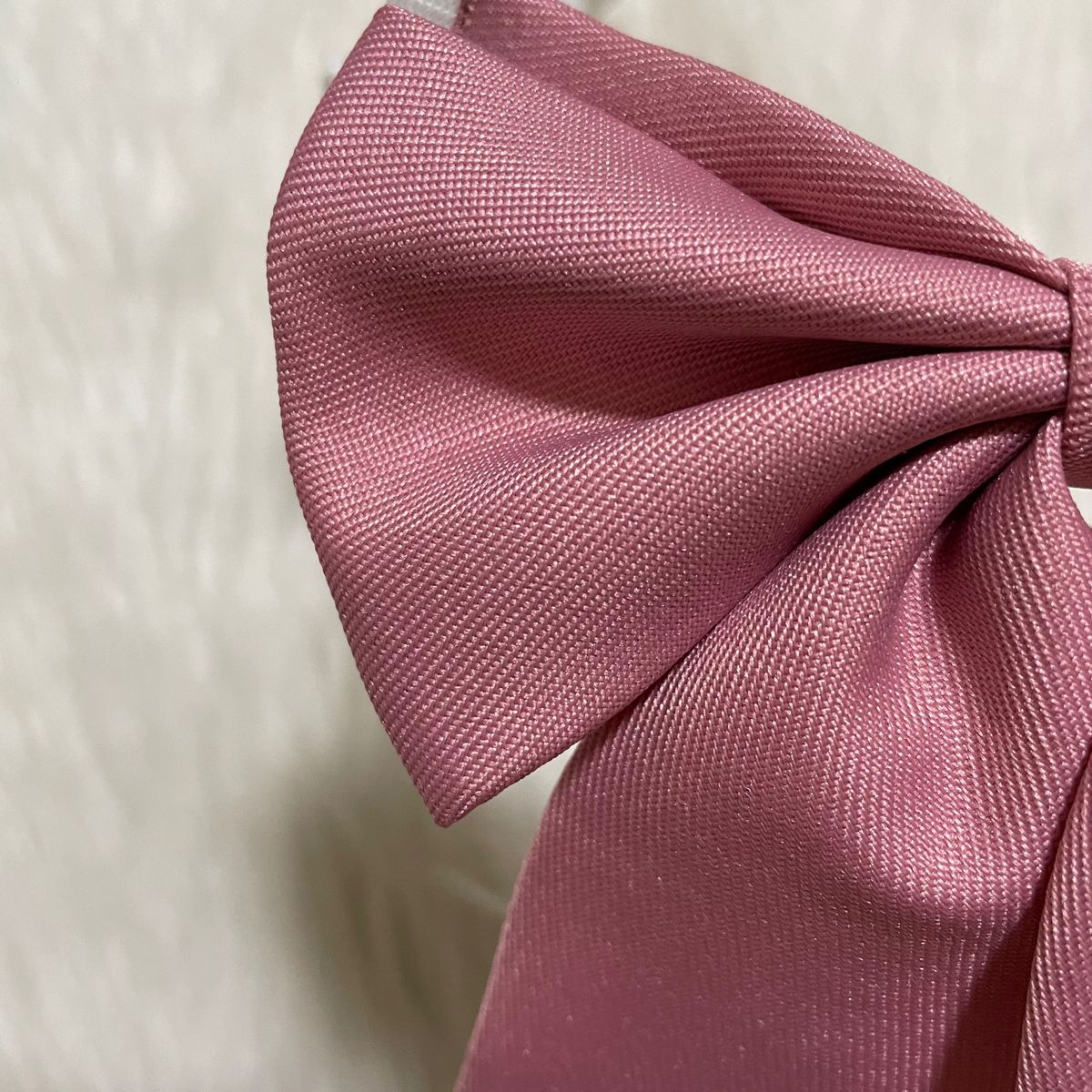 【新品 小さめ】ピンク　制服リボン　スクールリボン