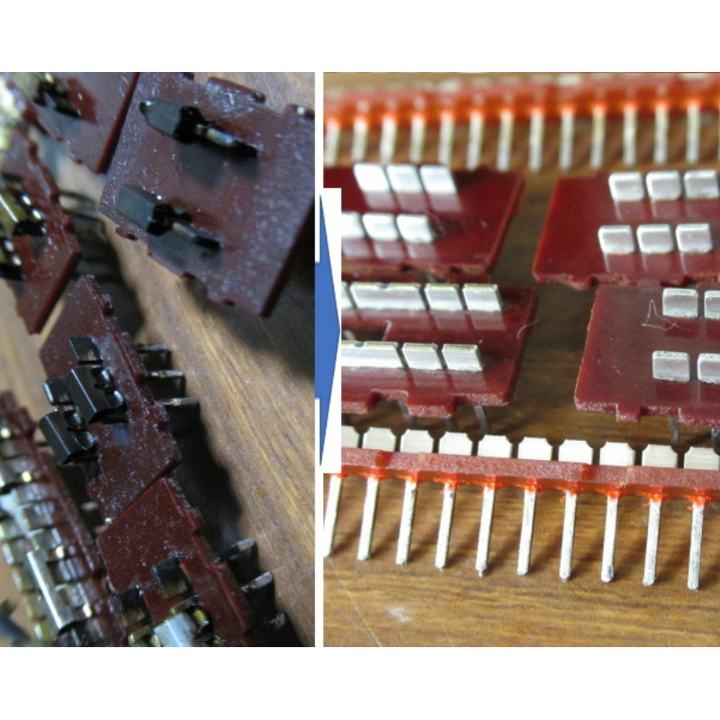 スイッチ分解整備＆劣化電解コンデンサー＆劣化トランジスター交換、16㎝＆5㎝２WeySP モノラルラジカセ　Sony CF-1980　動作品　№94_汚れたスイッチの分解整備を実施しています