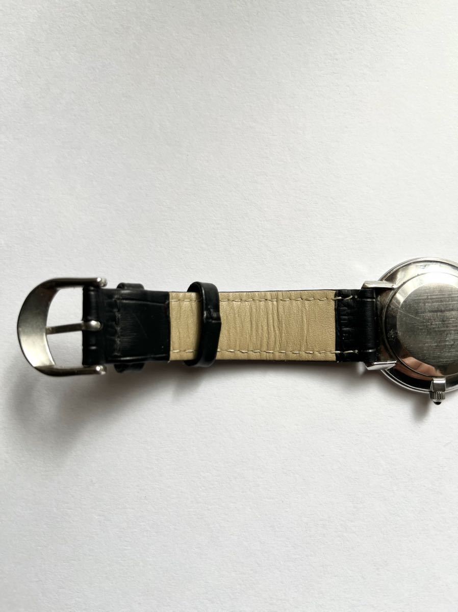 オメガ デビル 手巻き腕時計 メンズ シルバー文字盤 稼働 ヴィンテージ 装飾石リューズ