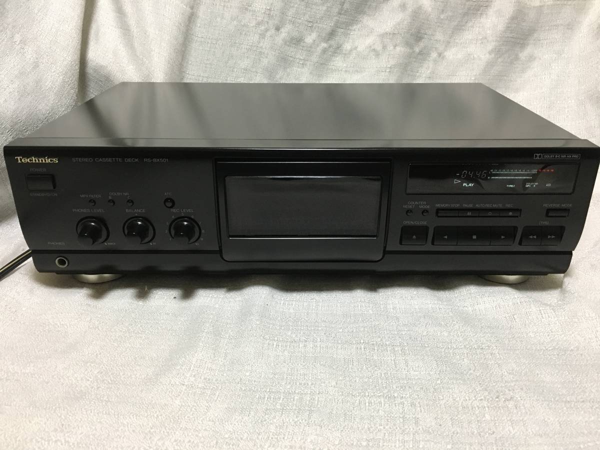 【整備済 即決 送料込】◆外装美品 動作良好◆30日保証！1994年発売 Technics RS-BX501 オートリバースカセットデッキ124_画像1