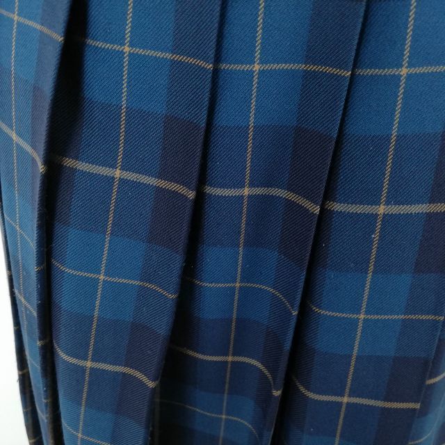 1円 ブレザー チェックスカート ネクタイ 上下4点セット トンボ 冬物 女子 学生服 広島安芸府中高校 紺 制服 中古 ランクC NA2879_画像8