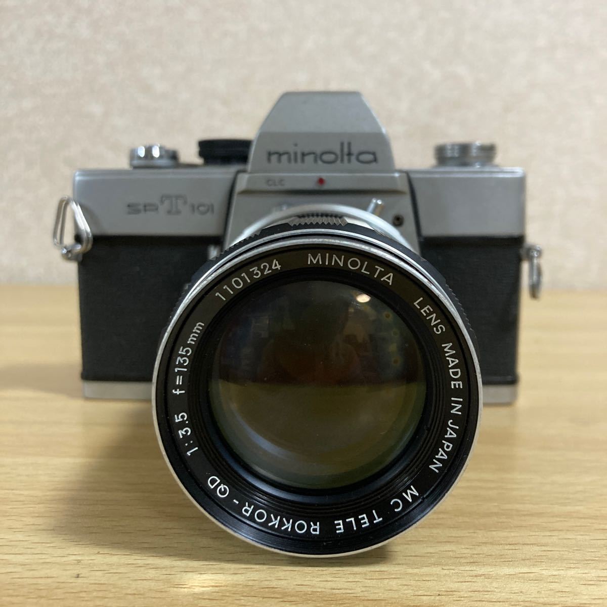 MINOLTA ミノルタ SRT101 カメラ LENS 1:3.5 f＝135mm 1:1.4 f＝58mm フィルムカメラ 一眼レフカメラ 一眼レフ レンズ２点 本体 11 ス 4603_画像2