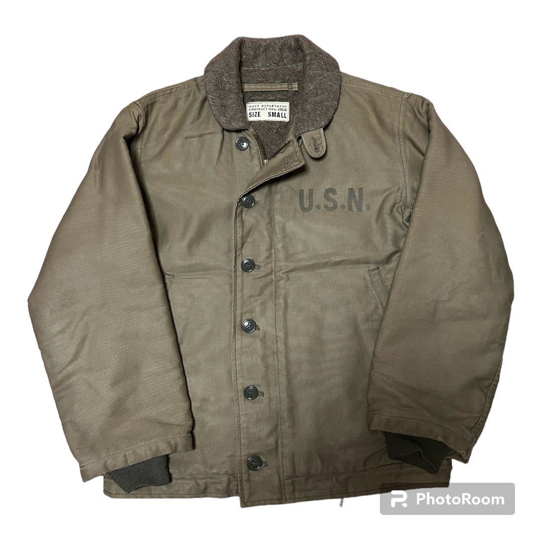 ブランド不明 復刻 40s U.S.NAVY デッキジャケット 40 USN-