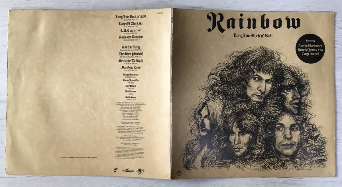 RAINBOW LONG LIVE ROCK´N´ROLL シンガポール マレーシア盤-